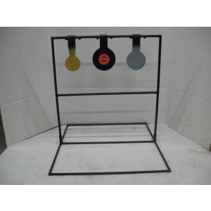 Triple metal shooting metal targets with a optional base