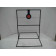 Single spinning steel shooting target for pistol shooting with base